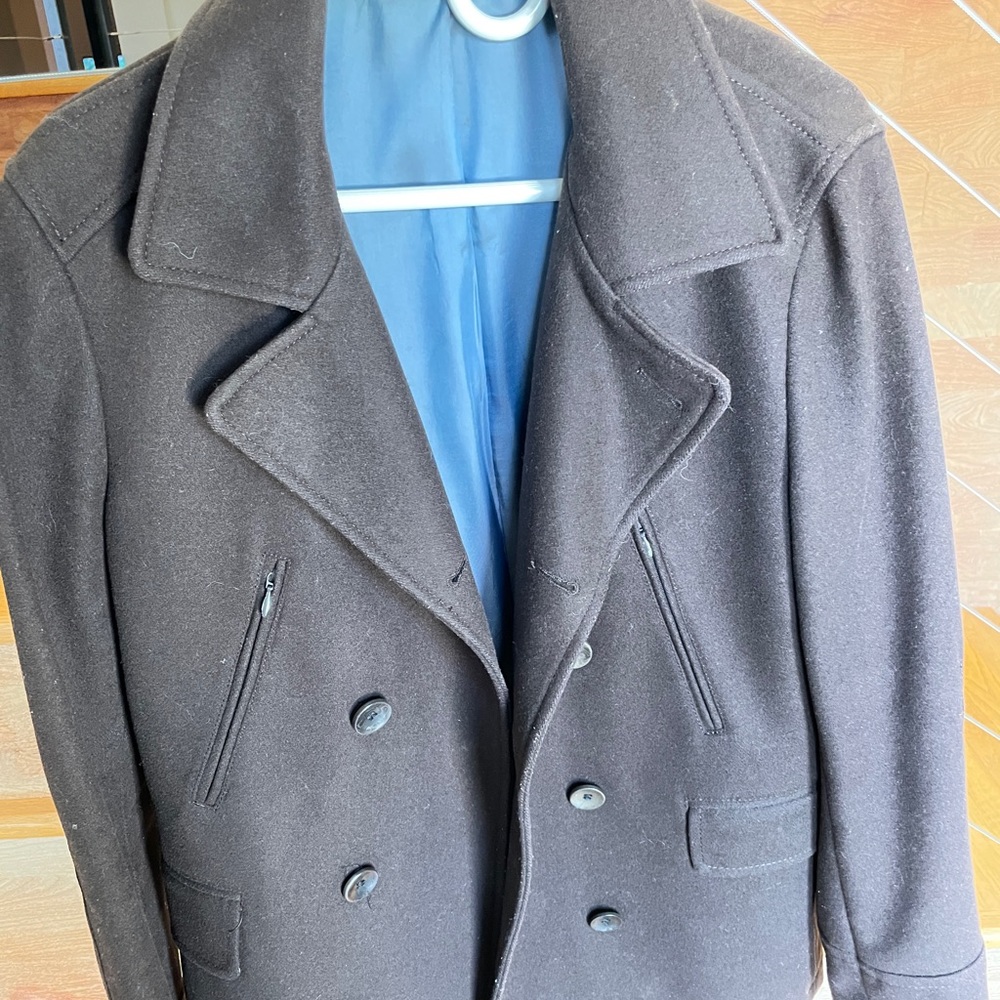 Emile Lafaurie Brown Pea Coat